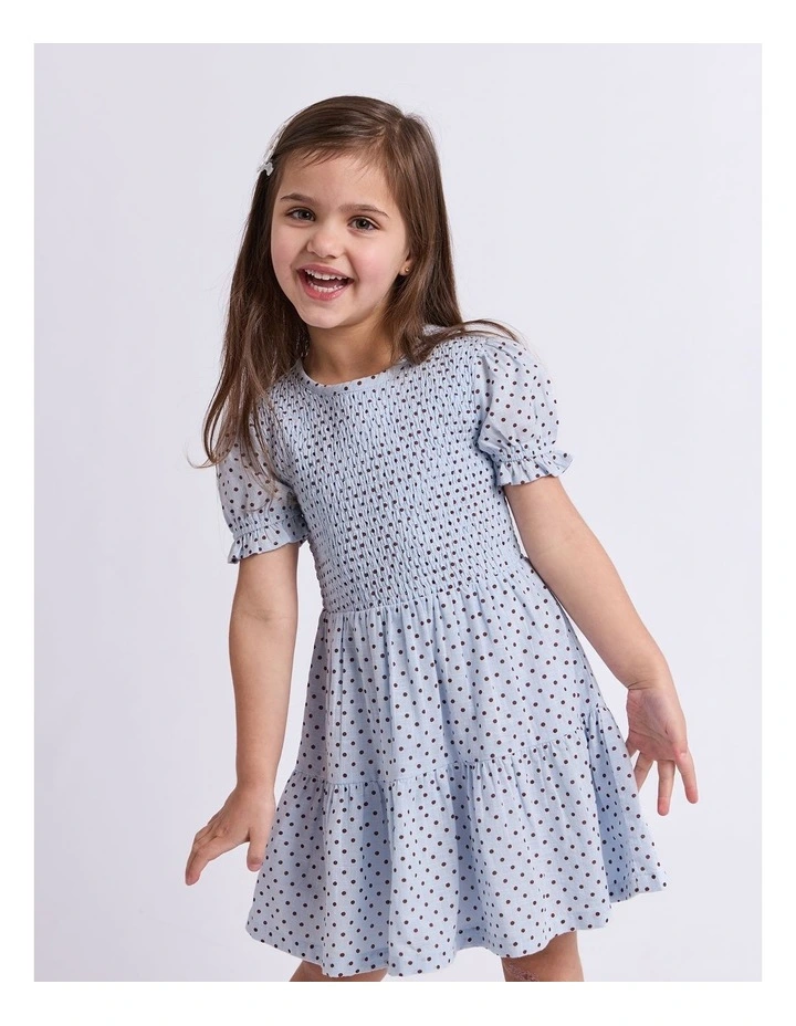 Bobbi Dress (3-7 Years) in Light Blue image 1