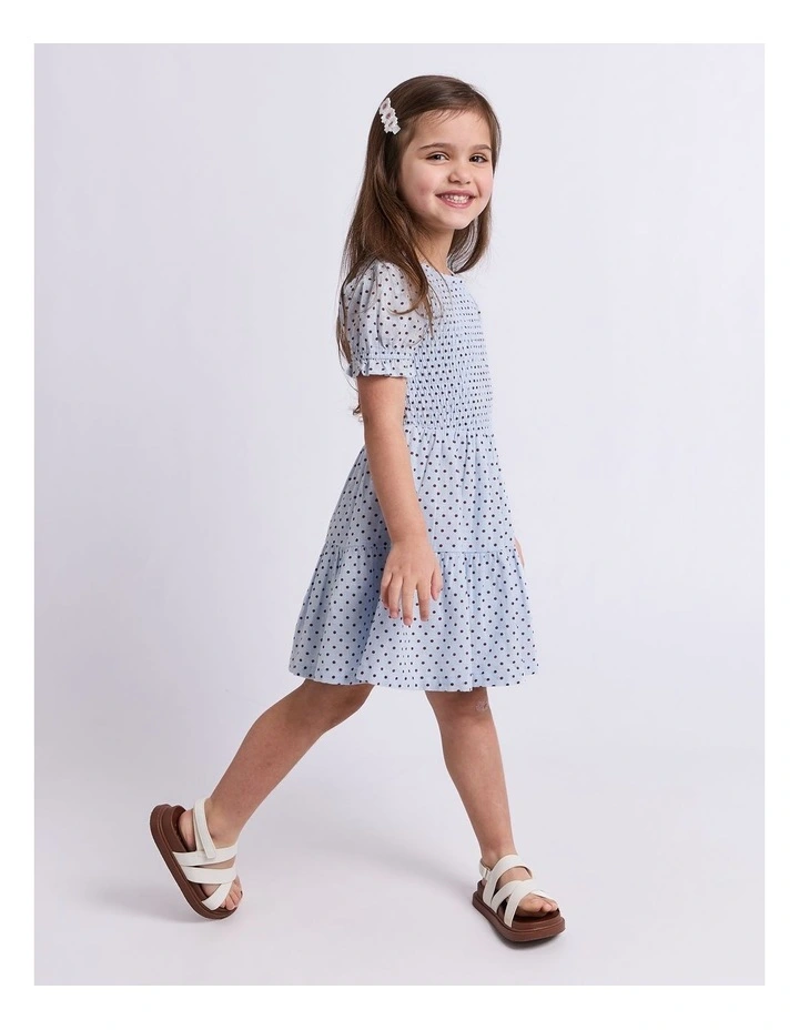 Bobbi Dress (3-7 Years) in Light Blue image 3
