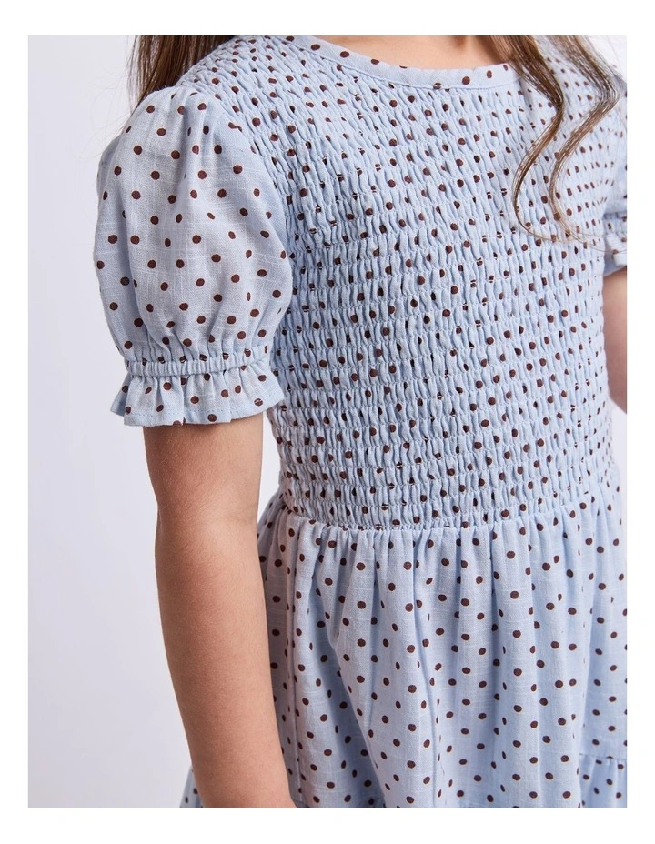 Bobbi Dress (3-7 Years) in Light Blue image 4