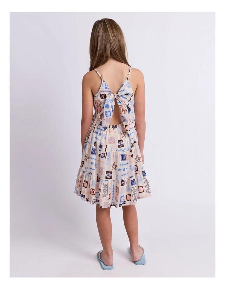 Holiday Frill Dress (8-16 Years) in Print image 4