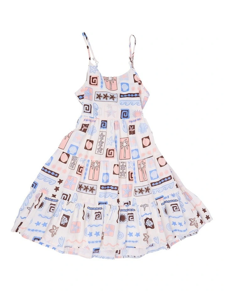 Holiday Frill Dress (8-16 Years) in Print image 7