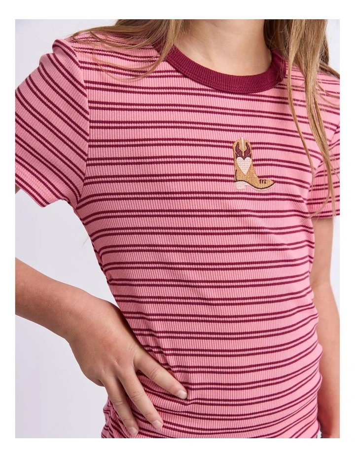 Freya Ruched Dress (8-16 Years) in Pink image 6