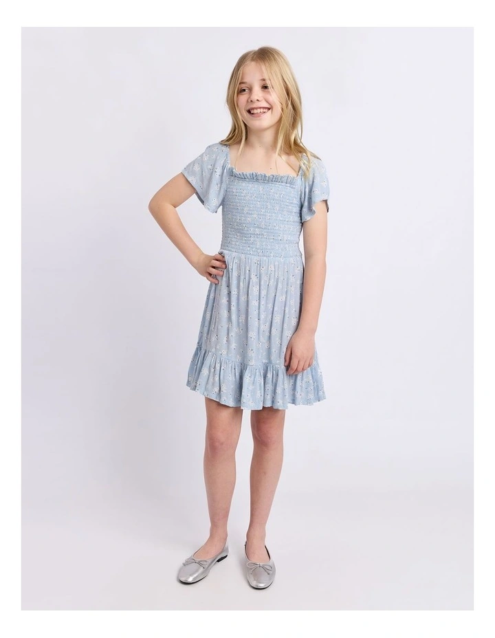 Olivia Dress (8-16 Years) in Blue image 5