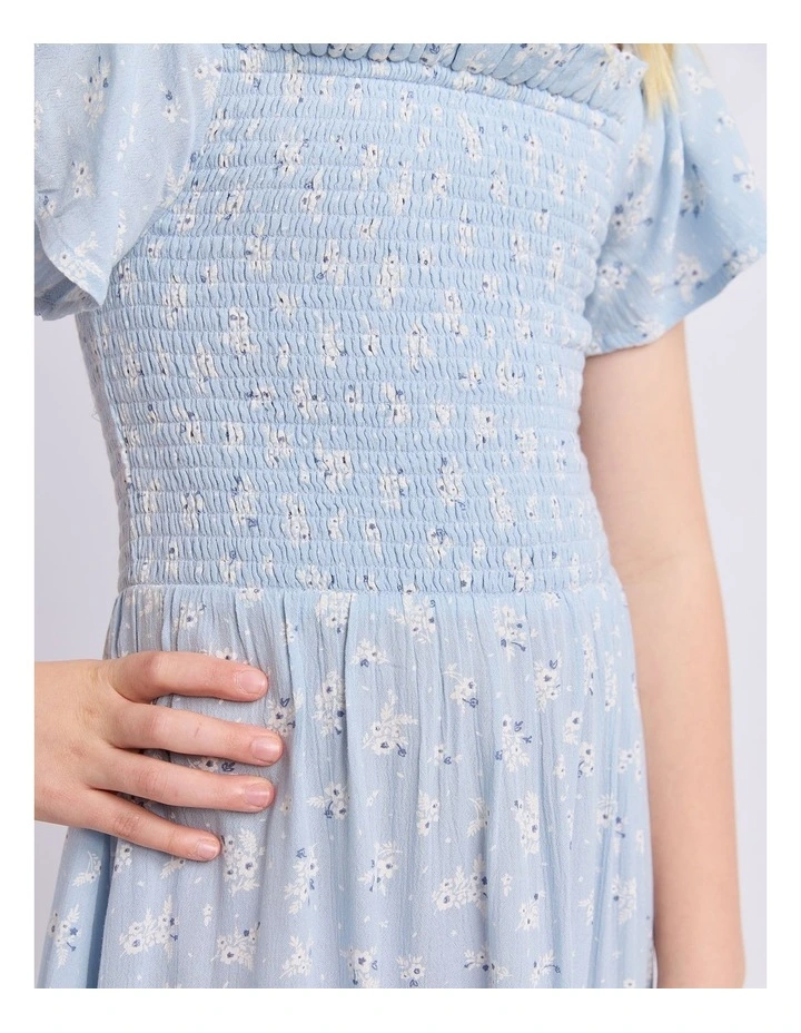 Olivia Dress (8-16 Years) in Blue image 6