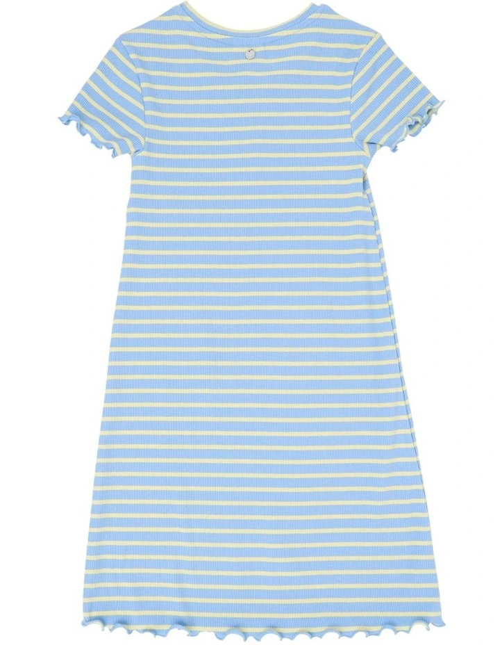 Sammy Rib Dress (8-16 Years) in Light Blue image 6