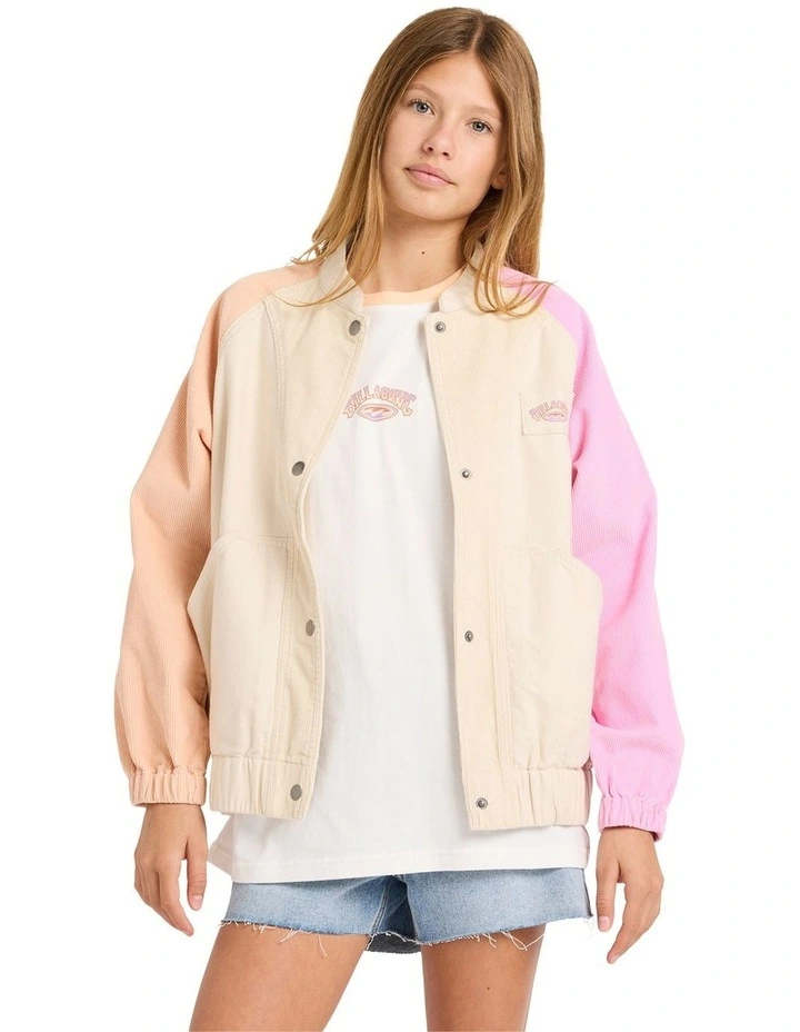 Old Dayz Corduroy Jacket in Cream image 1