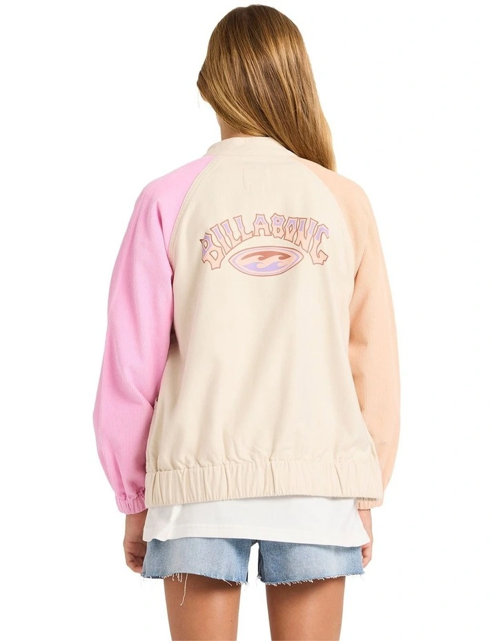 Old Dayz Corduroy Jacket in Cream image 2