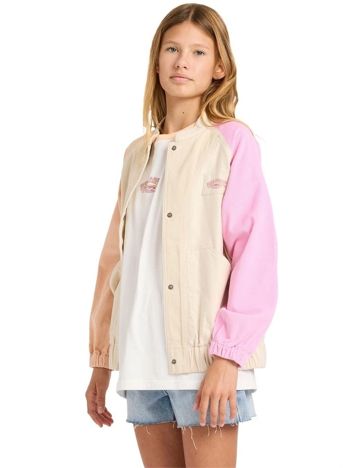 Old Dayz Corduroy Jacket in Cream image 3