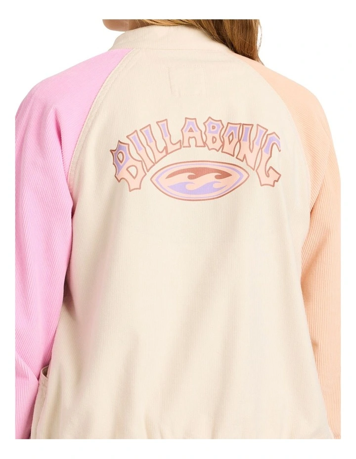 Old Dayz Corduroy Jacket in Cream image 4