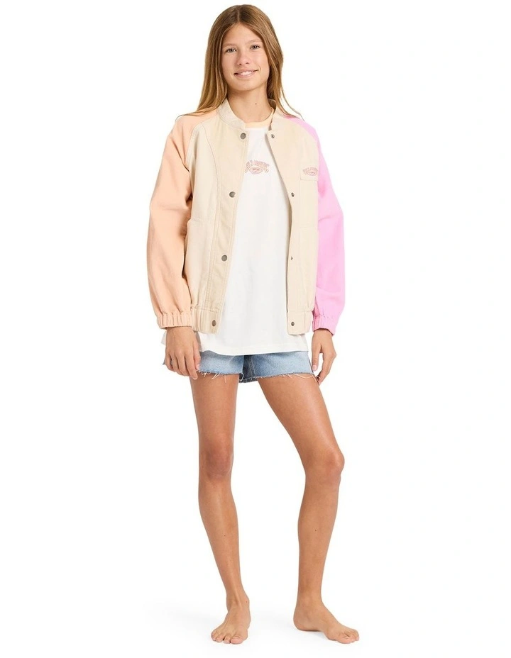 Old Dayz Corduroy Jacket in Cream image 5