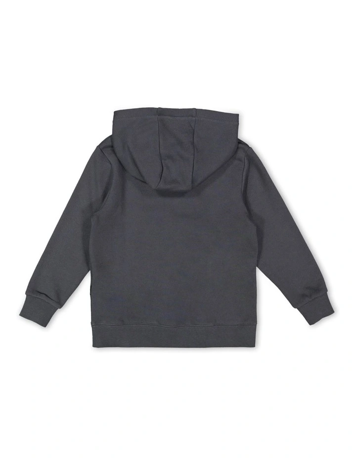 Tropic Tides Pullover Hoodie in Black image 2