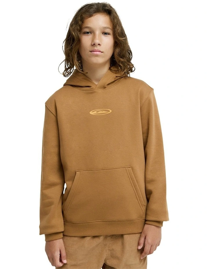 Quik Glove Pullover Hoodie in Brown image 1