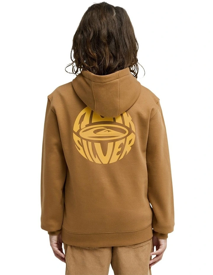 Quik Glove Pullover Hoodie in Brown image 2