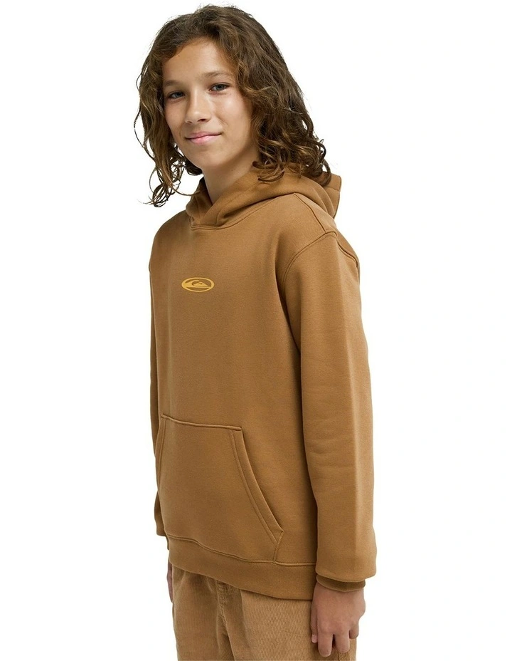 Quik Glove Pullover Hoodie in Brown image 3
