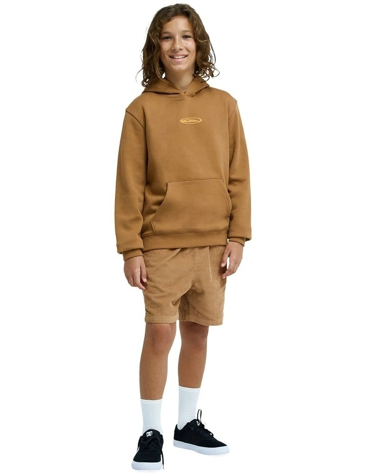 Quik Glove Pullover Hoodie in Brown image 5