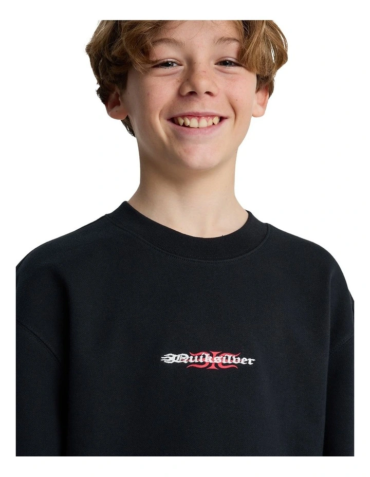 Mercury Trident Crew Neck in Black image 4