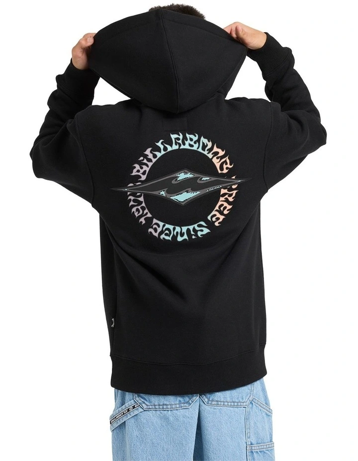 Hallow Dia Pullover Hoodie in Black image 2