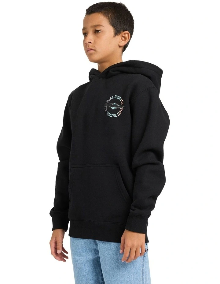 Hallow Dia Pullover Hoodie in Black image 3