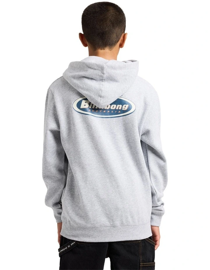 Diamond Pullover Hoodie in Grey image 2