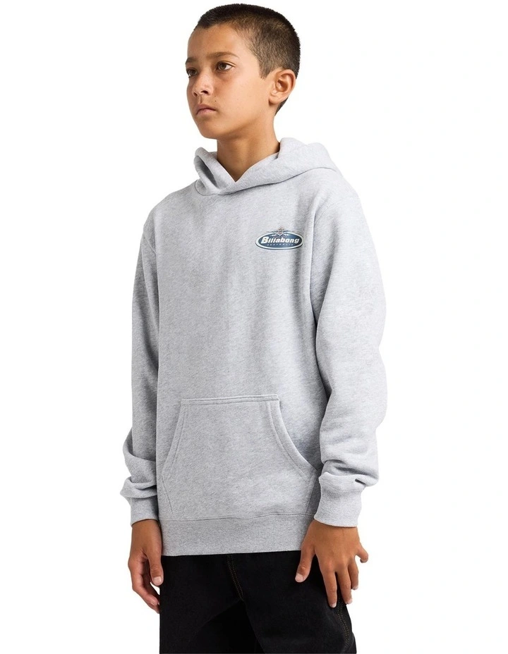 Diamond Pullover Hoodie in Grey image 3