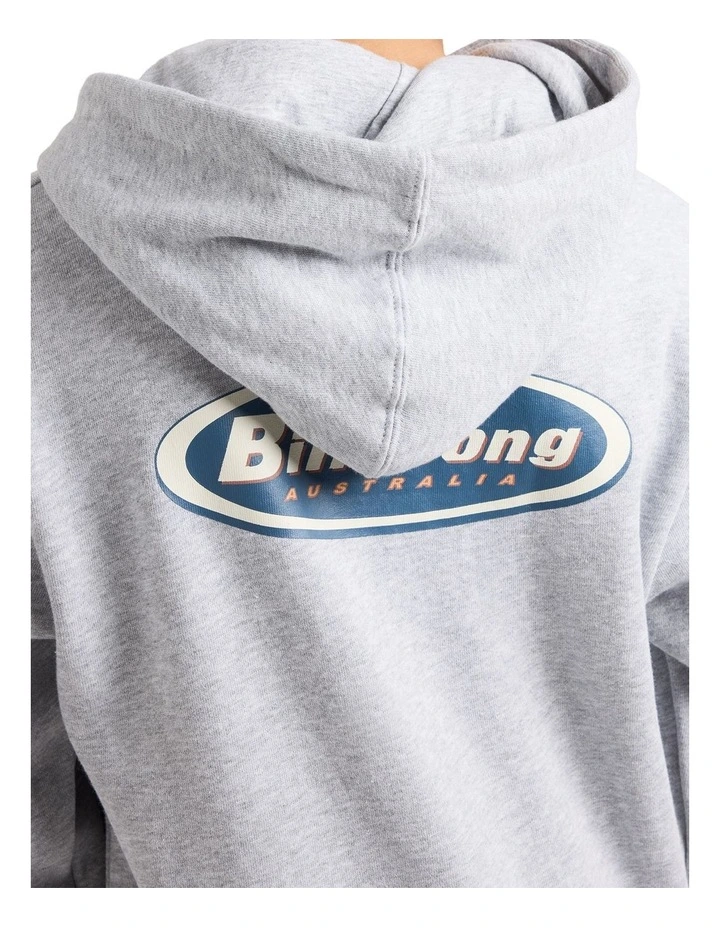 Diamond Pullover Hoodie in Grey image 4