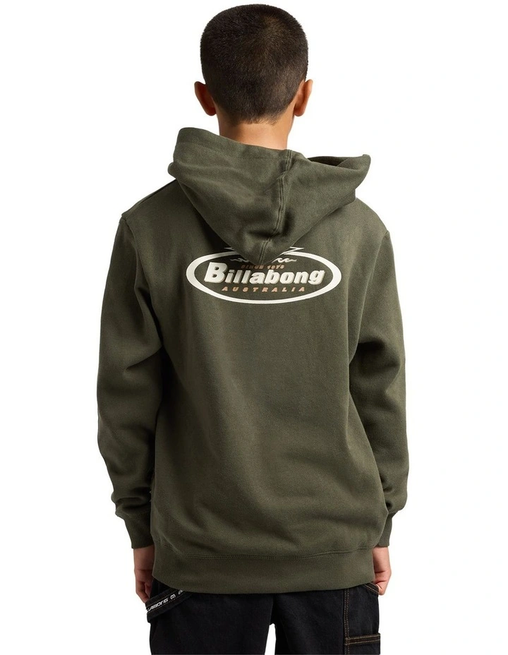 Diamond Pullover Hoodie in Green image 2