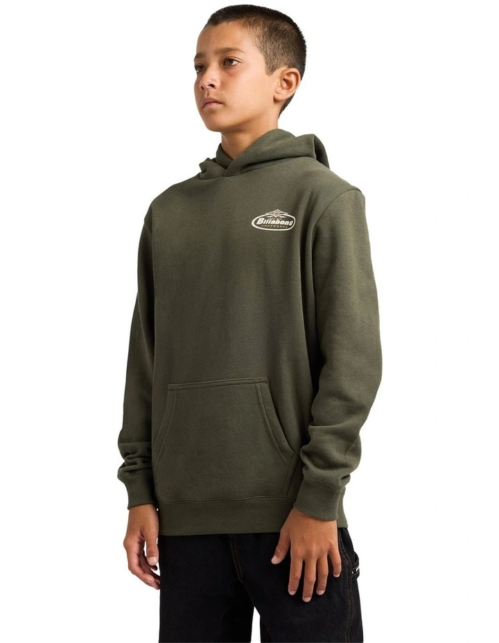 Diamond Pullover Hoodie in Green image 3