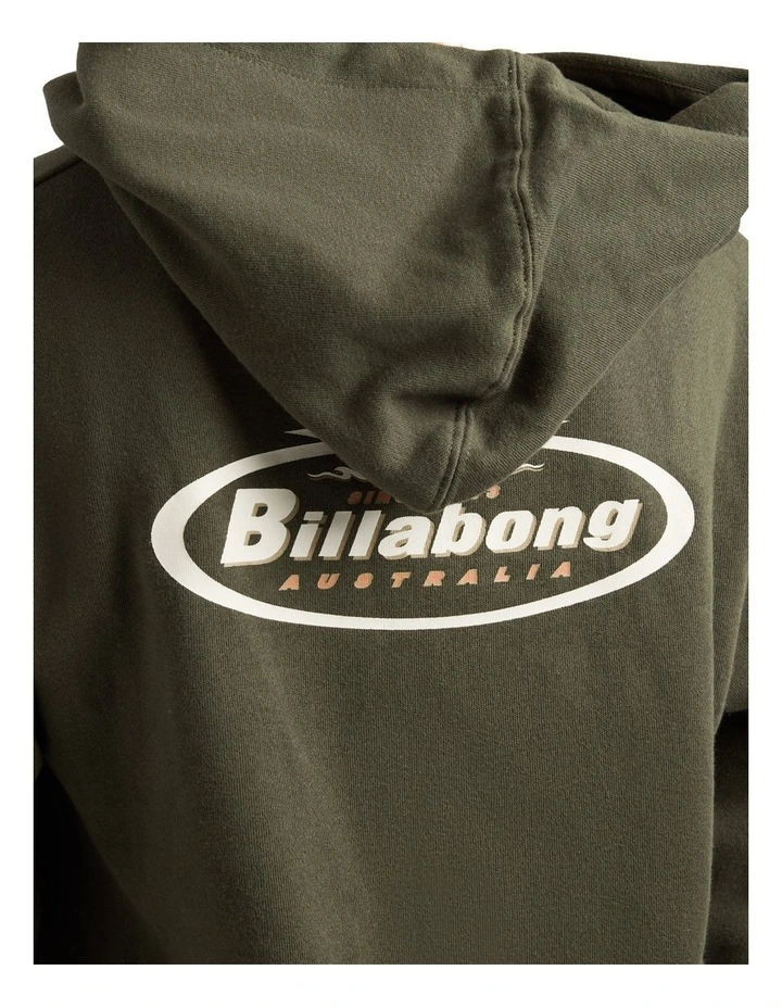 Diamond Pullover Hoodie in Green image 4