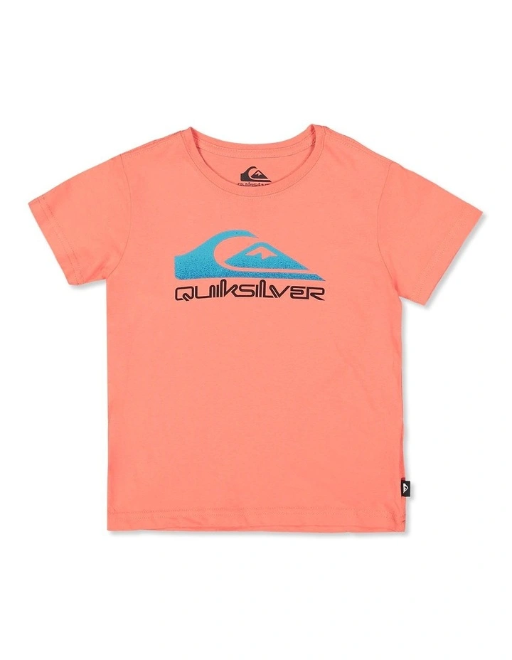 Omni Wave Short Sleeve Boys Tee in Spiced Coral image 1