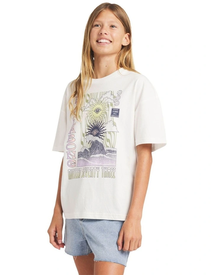 Swell Trip T-shirt in Cream image 3