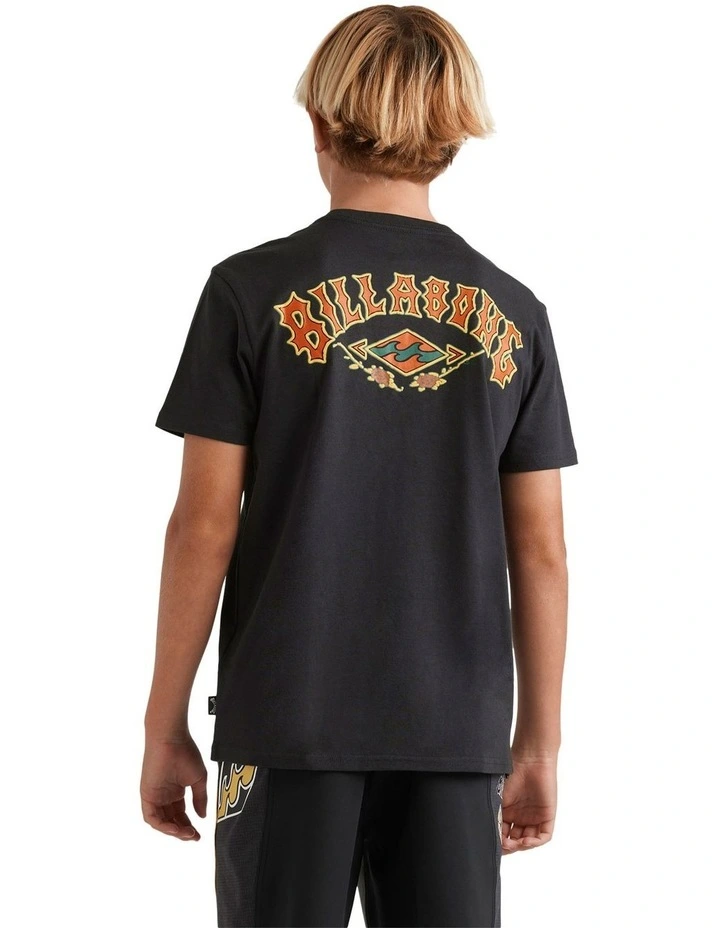 Rose Arch T-shirt in Washed Black image 2