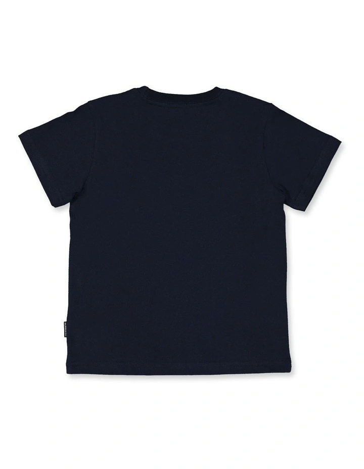 Retro Box T-shirt in Blue image 2