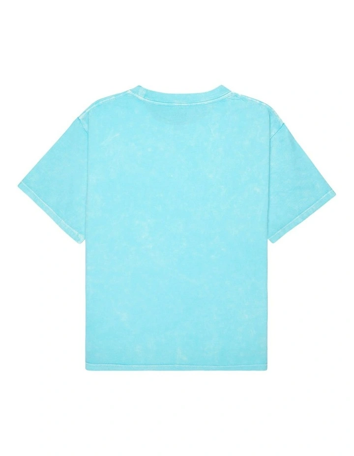 Eveoversize Washed T-shirt in Blue image 2