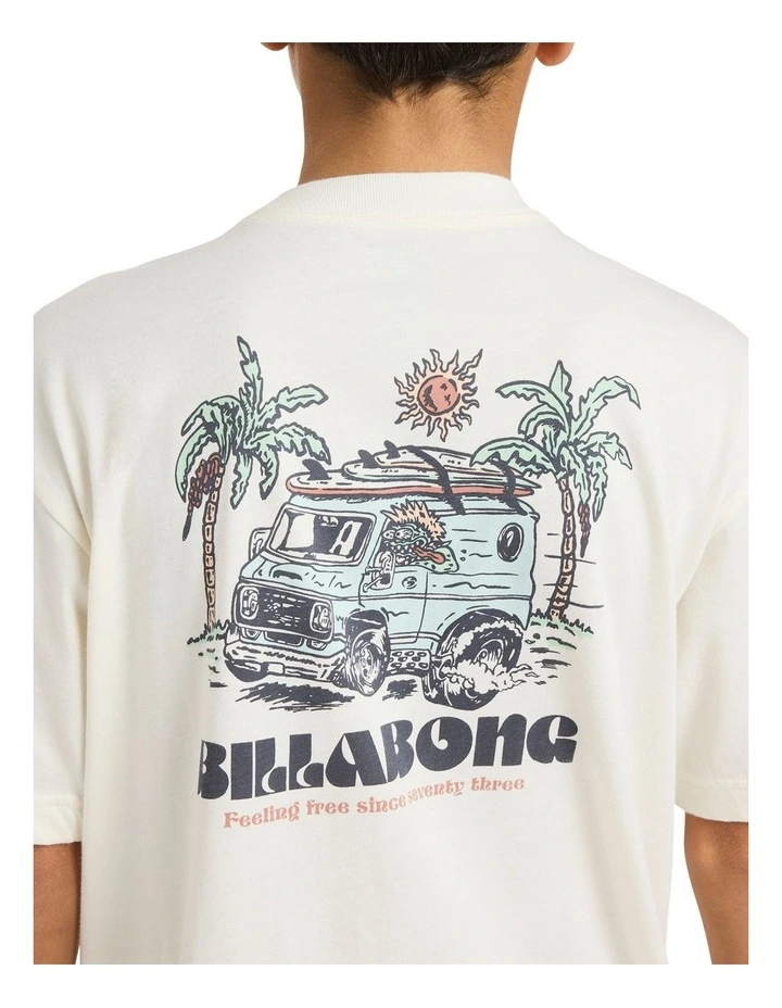 Rush To T-shirt in Cream image 4