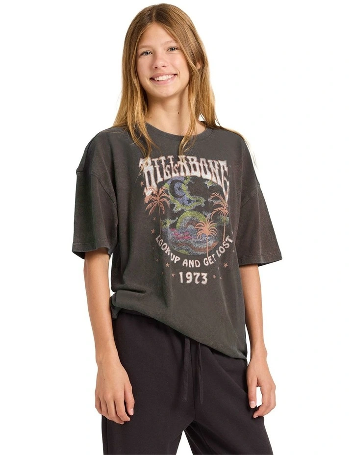 Celestial Being Oversized T-shirt in Black image 1