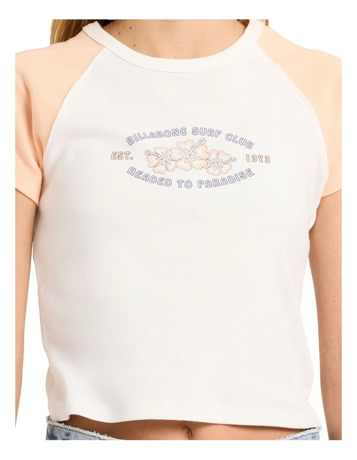 Surf Club T-shirt in Cream image 4