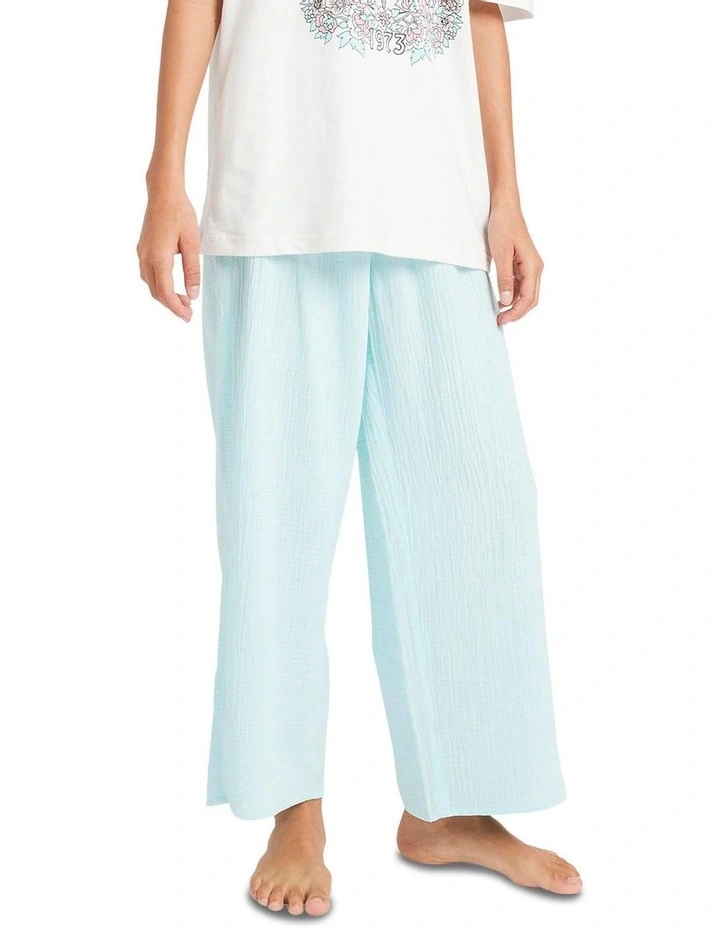 Lulu Beach Linen Pants in Blue image 1