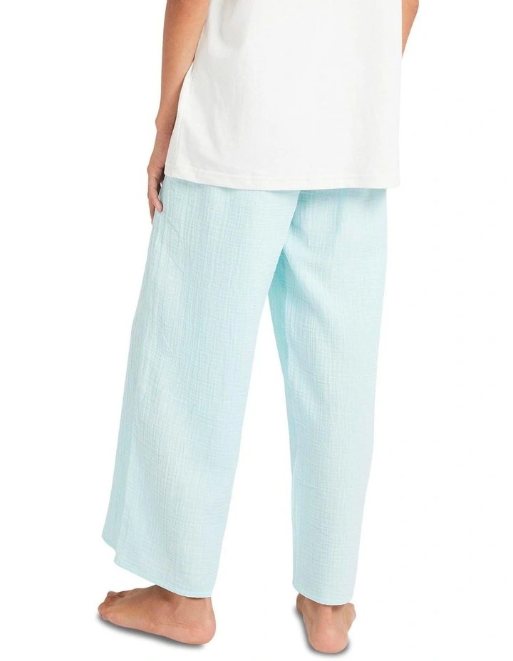 Lulu Beach Linen Pants in Blue image 2