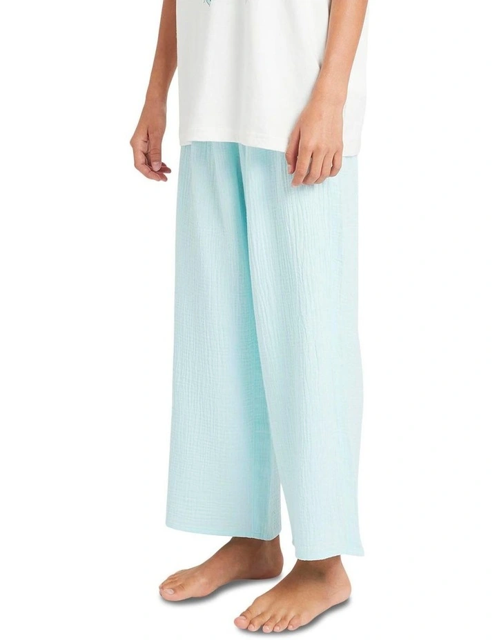 Lulu Beach Linen Pants in Blue image 3