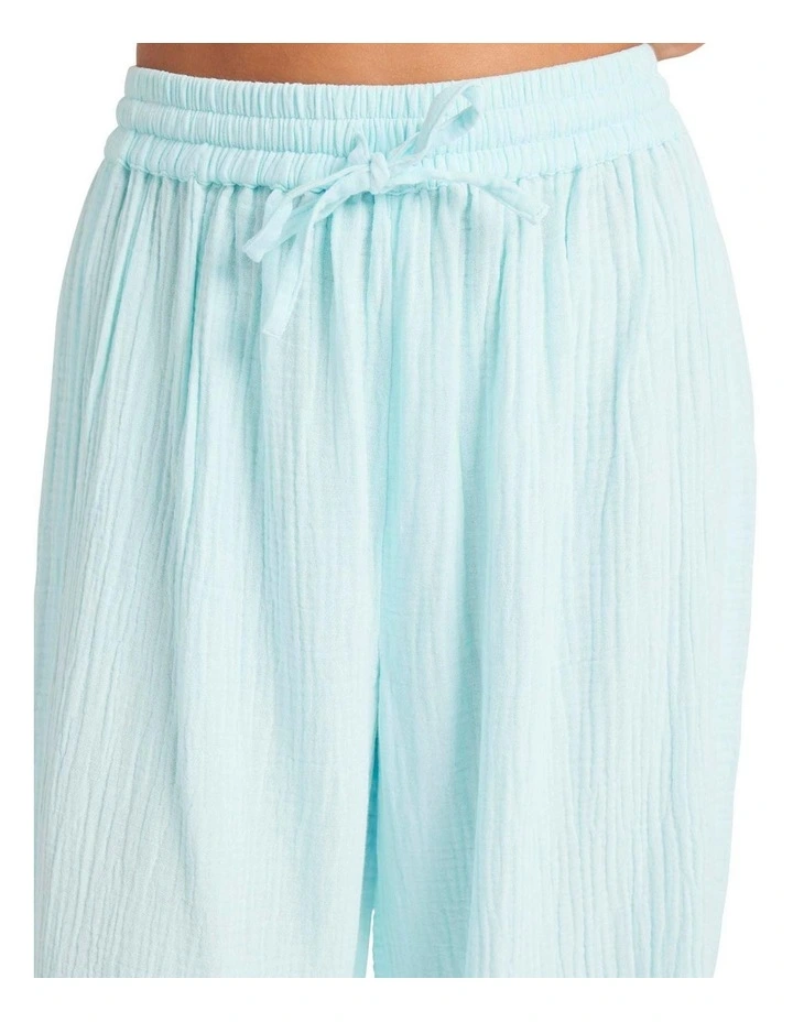 Lulu Beach Linen Pants in Blue image 4
