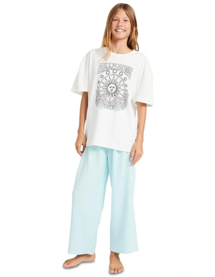 Lulu Beach Linen Pants in Blue image 5