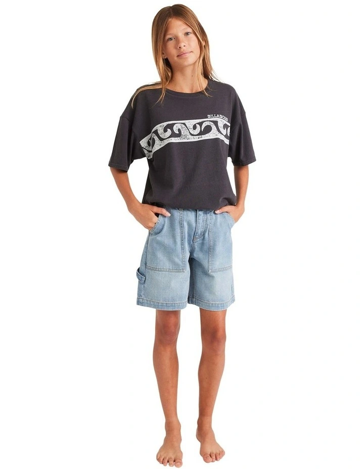 Mindy Denim Short in Blue image 5