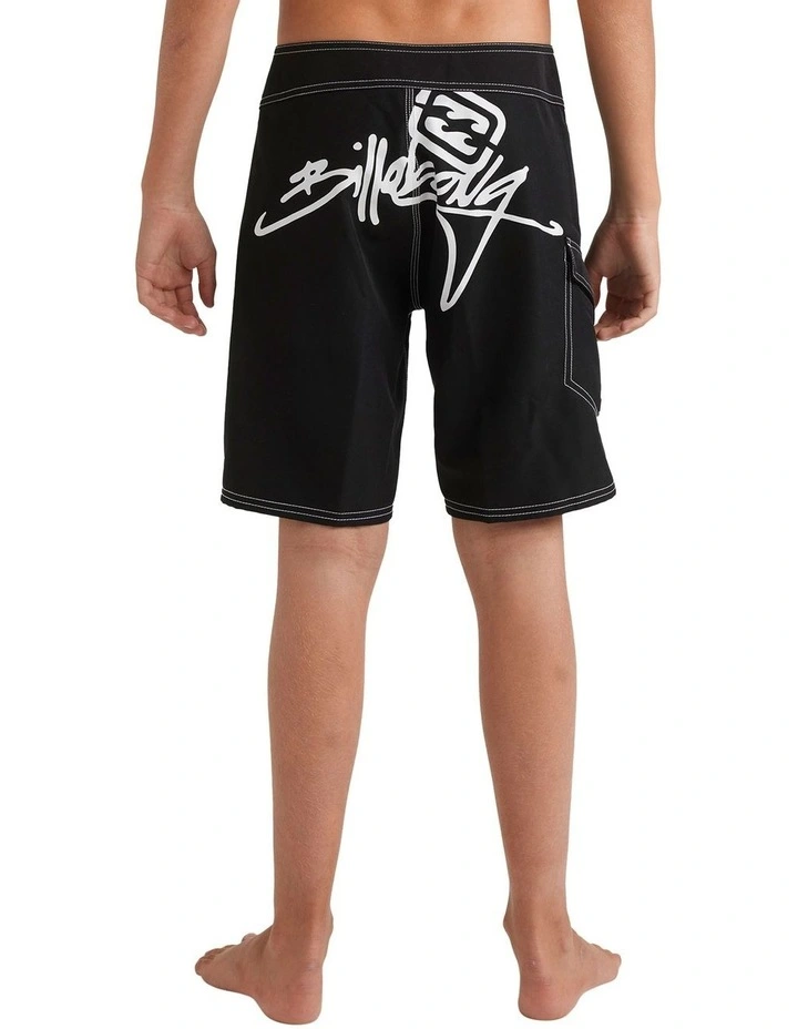 Script Original Boardshorts 18" in Black image 2