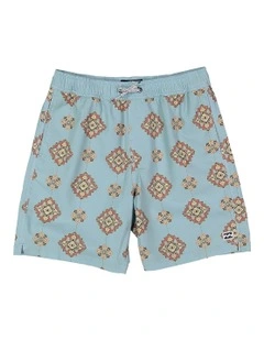 Good Times Volley 16" Swim Shorts in Light Blue