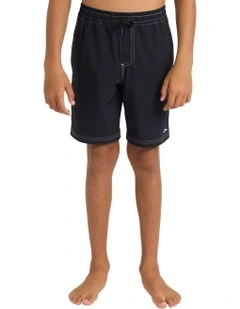 Pu-Tawhiro Swim Shorts in Black