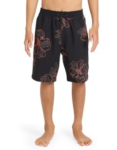 Sundays Layback 16 Inch Boardshorts in Black