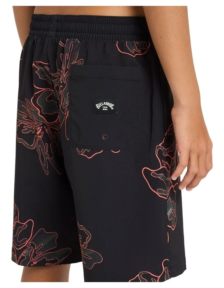 Sundays Layback 16 Inch Boardshorts in Black image 4