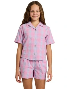 Phoebe Check Woven Shorts
