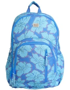 Happy Hibiscus Backpack in Blue