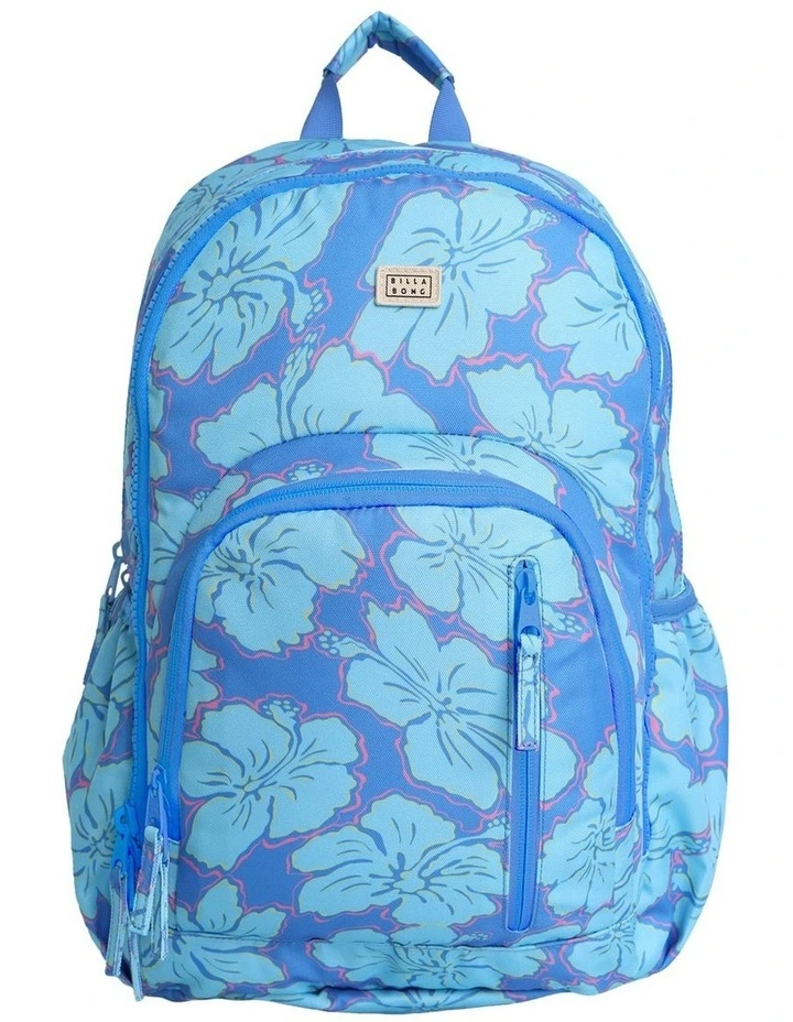 Happy Hibiscus Backpack in Blue image 1